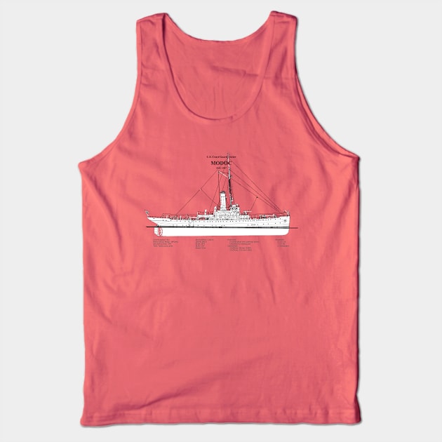 Modoc wpg-46 United States Coast Guard Cutter - SBDpng Tank Top by SPJE Illustration Photography